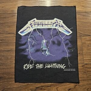 Vintage Metallica Ride the Lightning Back Patch Giant 1994